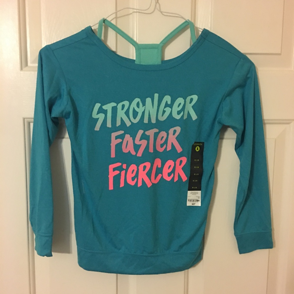 Xersion gils long sleeve top